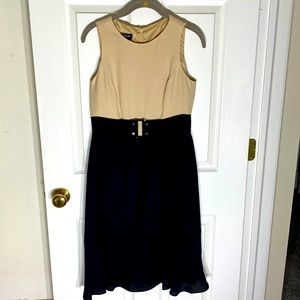 Jones New York dress (tan /black)